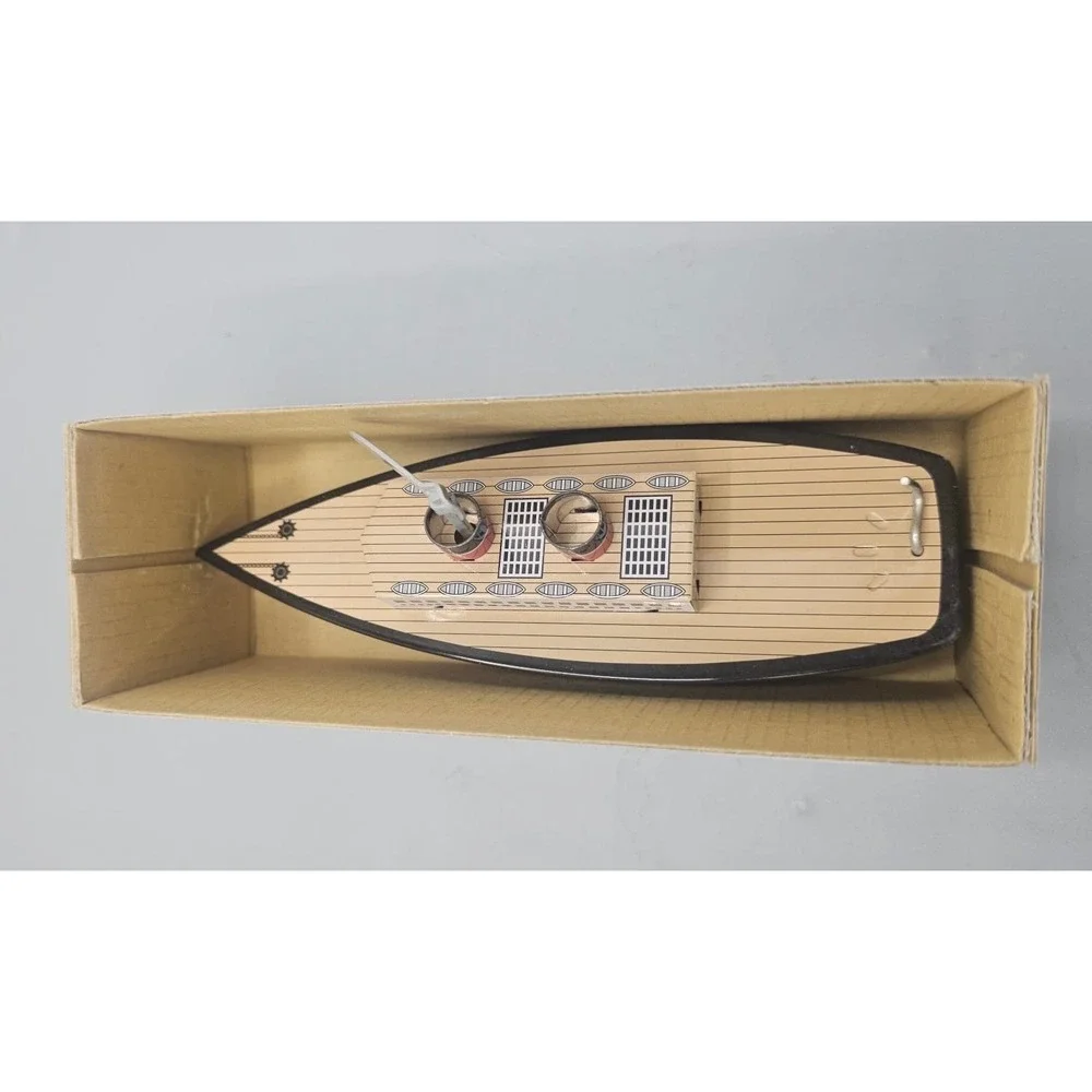 Schylling Wind-up Tin Ocean Liner Retro Mechanical Steamship Toy with Box 2008